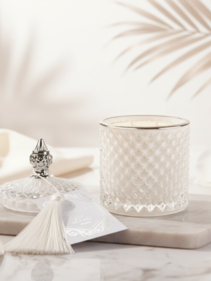 Świeca sojowa zapachowa Biała dama, glamour, ekskluzywna świeca