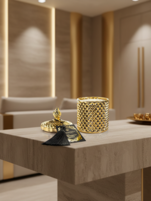 wieca sojowa zapachowa Bursztynowa komnata 560 ml.