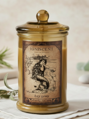 Świeca sojowa zapachowa łzy syreny, pachnąca świeca, sojowa świeca, świeca vintage