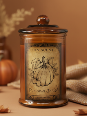 Świeca sojowa zapachowa Dyniowa jesień, świeca pachnąca, świeca vintage