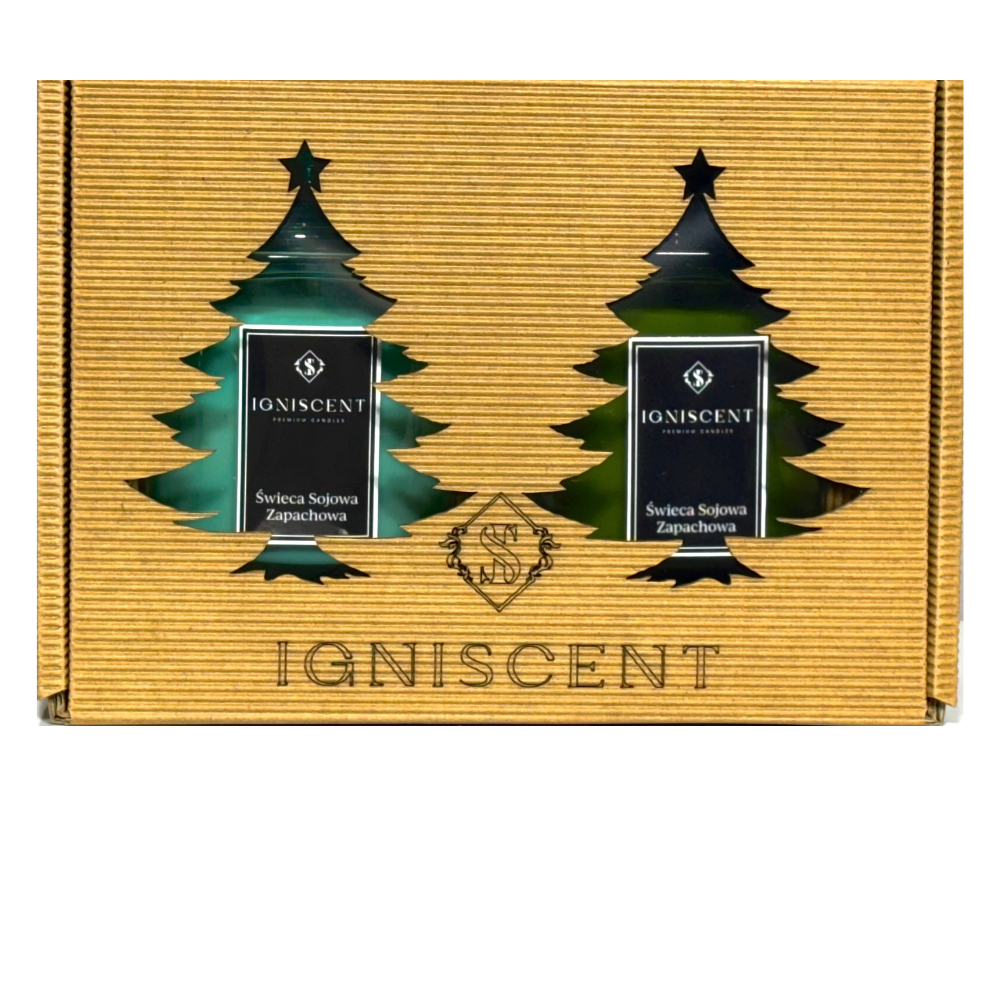 Świąteczny zestaw świec sojowych zapachowych