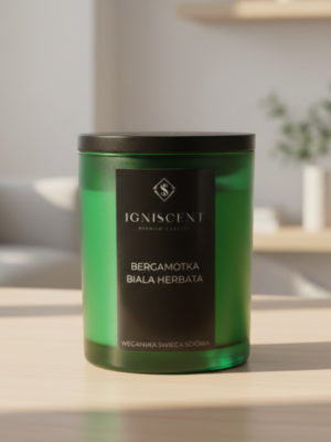 Świeca sojowa bergamotka lawenda cytrusy, Igniscent seria classic
