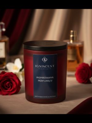 Świeca sojowa inspirowana perfuma SI INTENSE, Igniscent seria classic