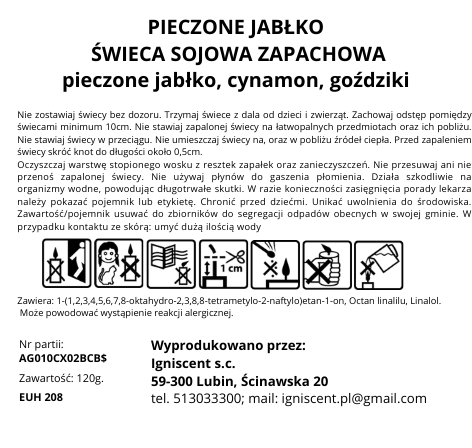 pieczone jabłko 120 ml