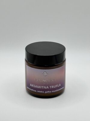 Aksamitna trufla świeca sojowa zapachowa 120 ml. Mała świeca sojowa w słoiczku