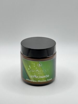 Letni ogród świeca sojowa zapachowa 120 ml Mała świeca sojowa zapachowa w słoiczku