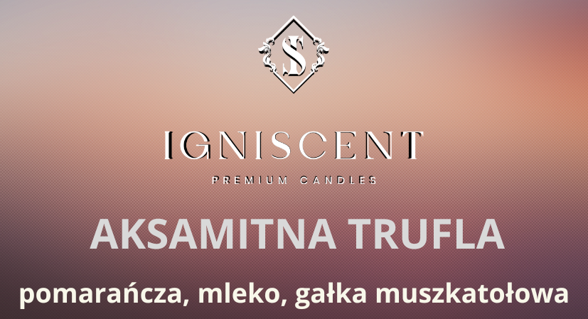 Świeca sojowa Aksamitna trufla. Mała świeca sojowa w słoiczku