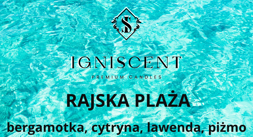 RAJSKA PLAŻA piękny aromat, mała świeca sojowa, zapachowa - obrazek 2