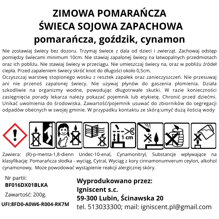 CLP ziomowa pomarańcza